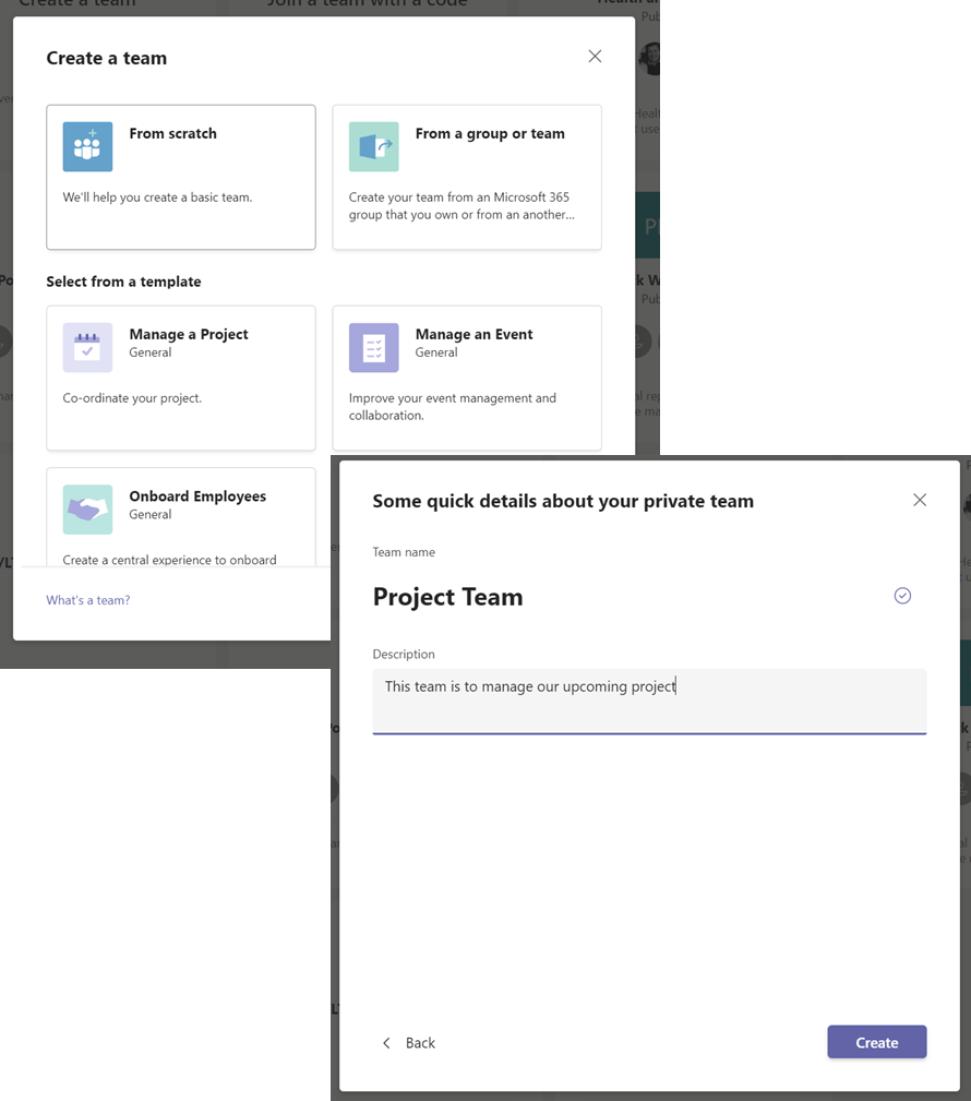 set up your group in Microsoft Teams